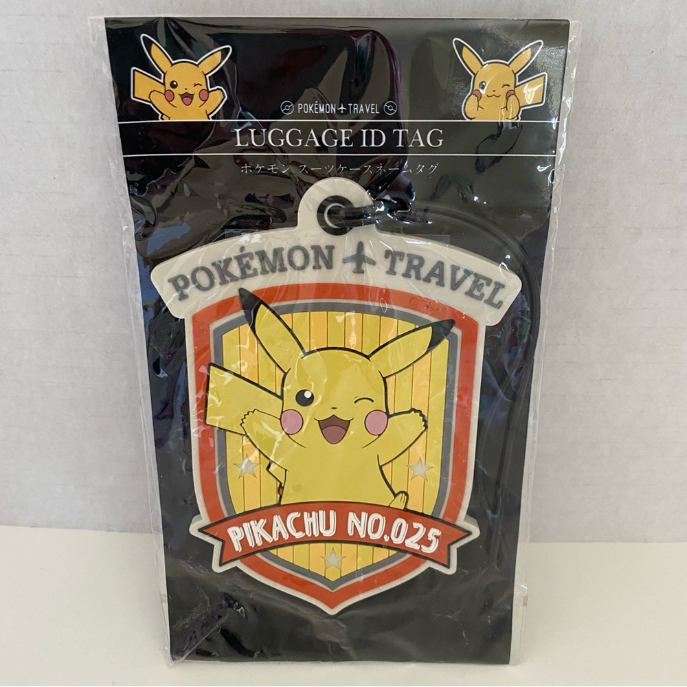 Pokémon Travel Luggage ID Tag Pikachu No.025 NEW